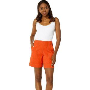 Lysee - High-Rise Bermuda Shorts - RED JOY